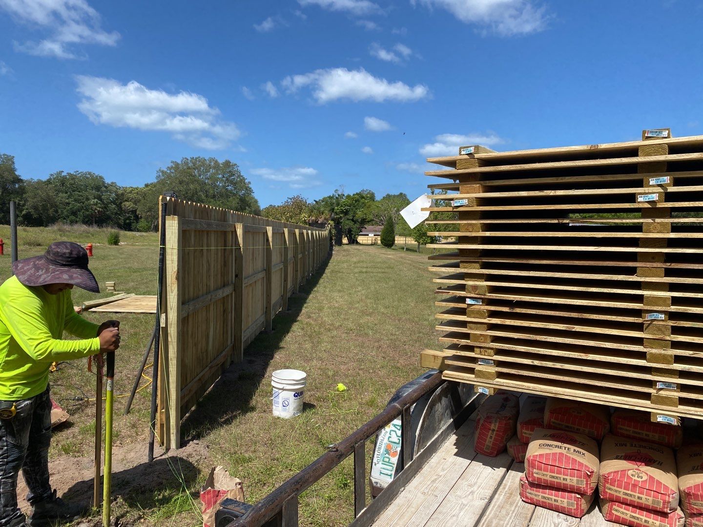 Bradenton, FL 6ft. Treated Board on Board Privacy Fence  by Asap fence and gates, LLC