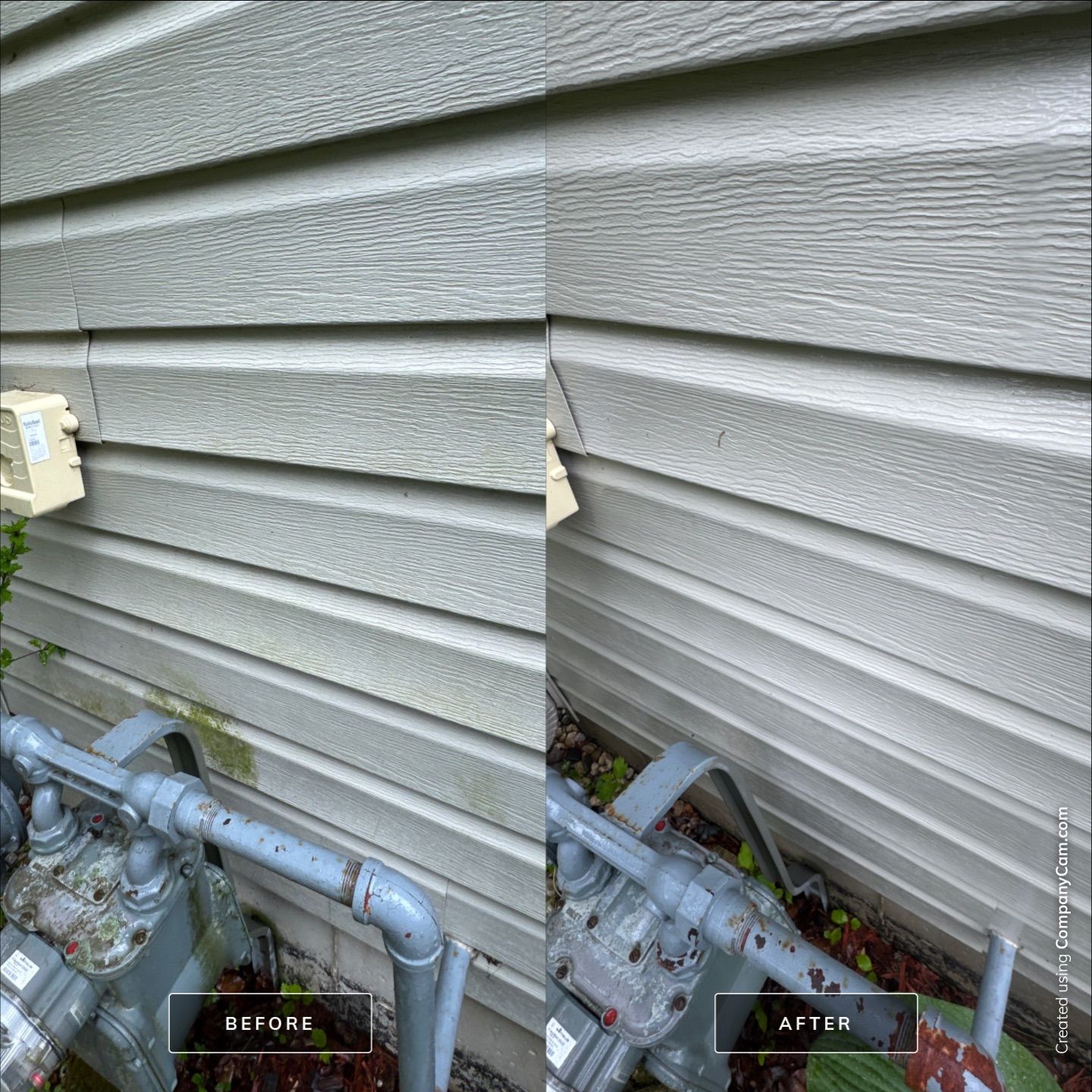 Project in Island Lake by Simmons Power & Soft Washing