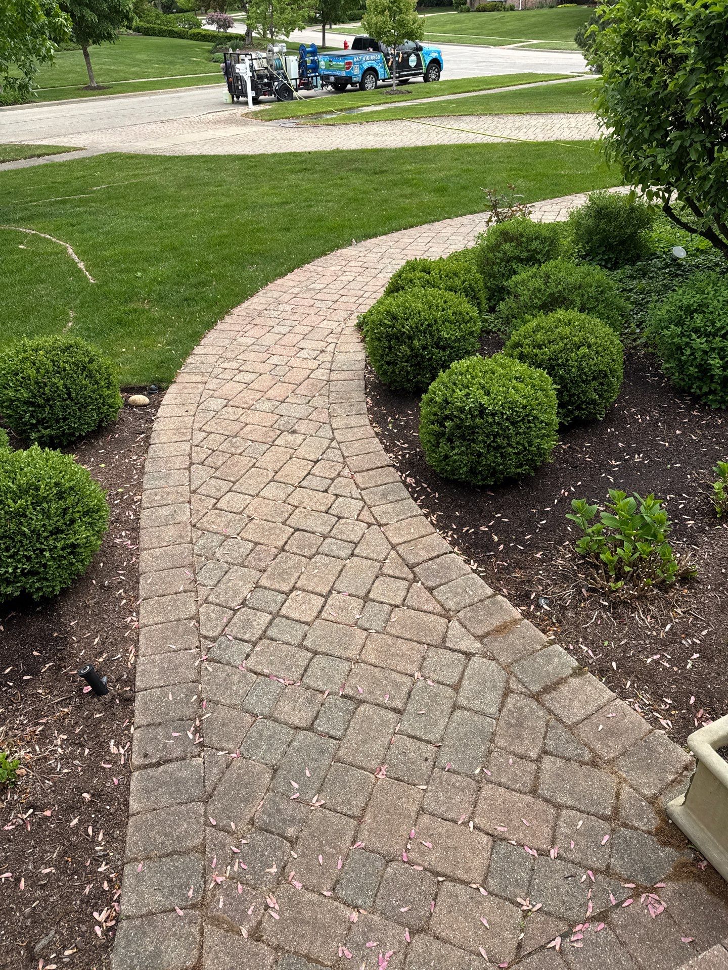 Project in Libertyville by Simmons Power & Soft Washing