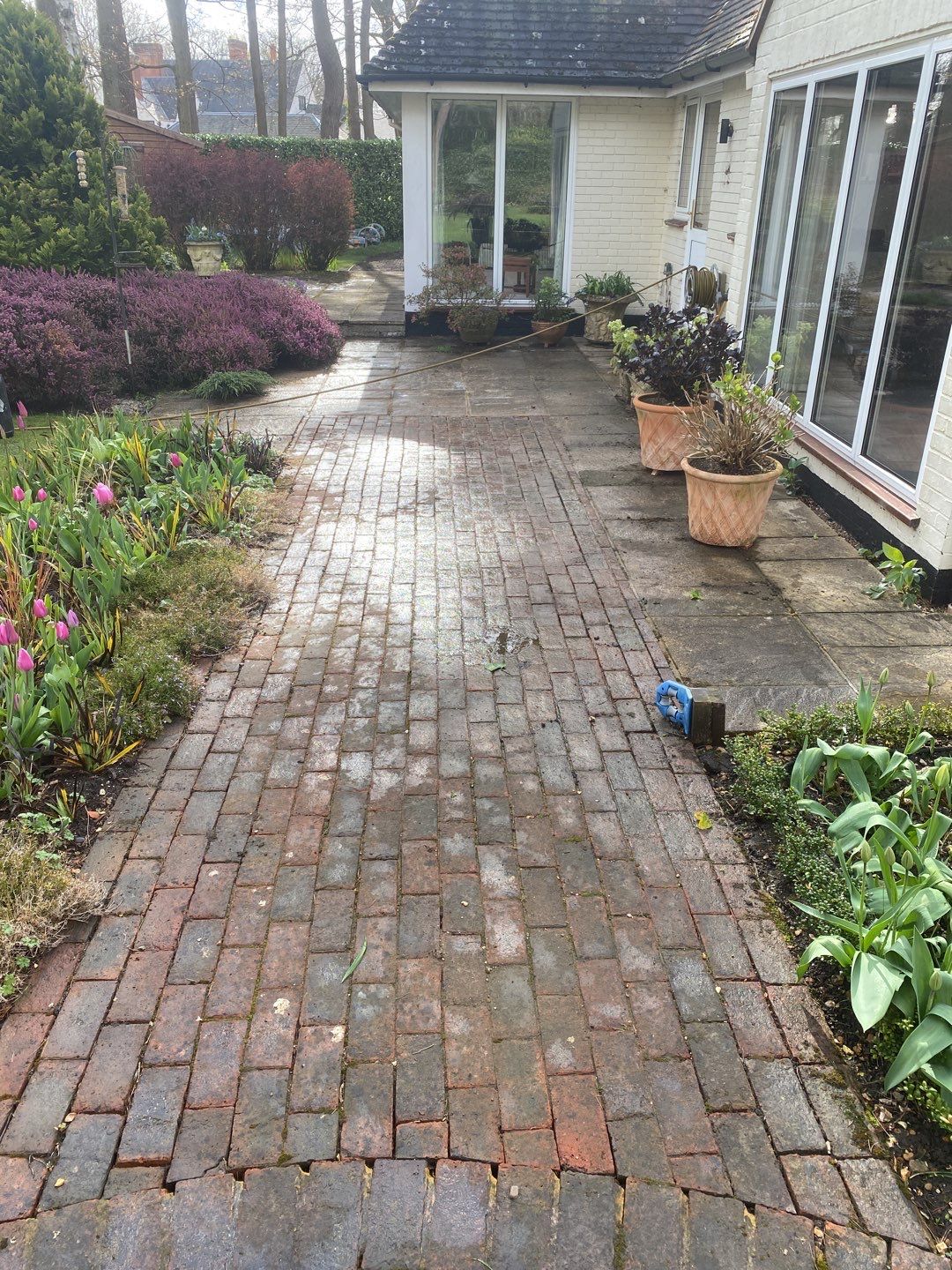 Patio Area Spring Clean using honda 21 ltr/min by Ges Exterior Cleaning ltd