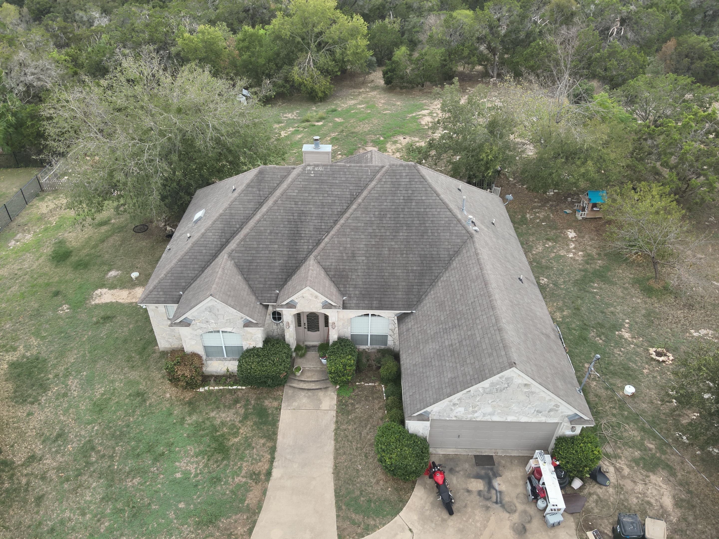Residential Roof Replacement using GAF - HDZ - Charcoal by Action Exteriors Austin