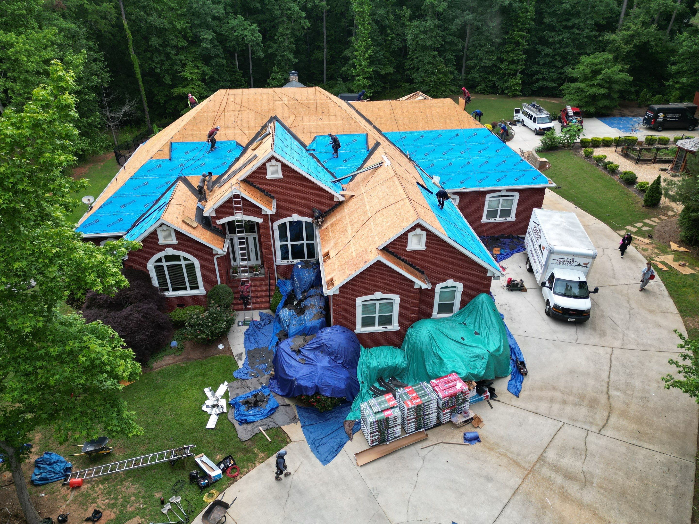 Roof replacement by Deerfield Roofing LLC