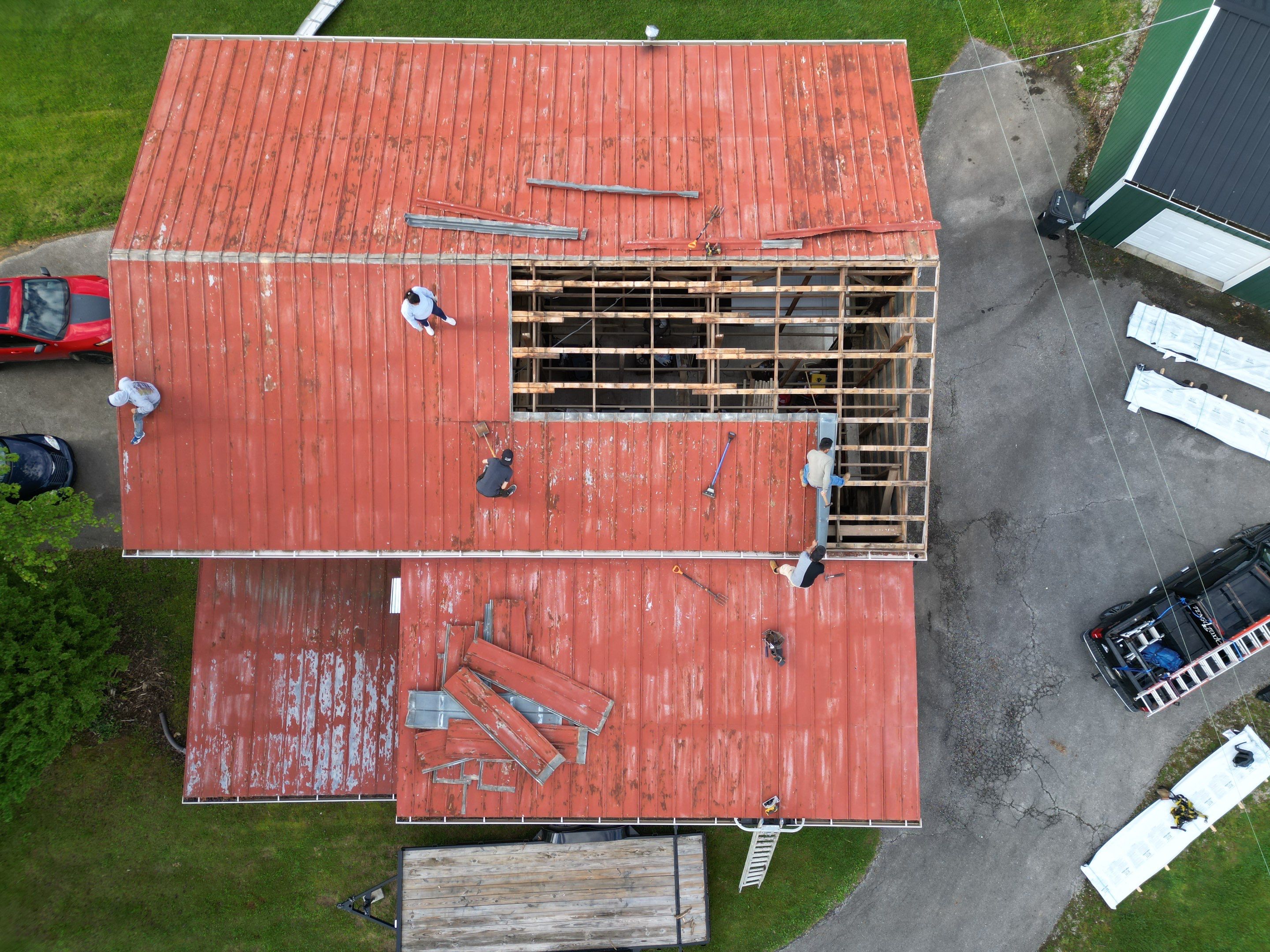 Hail Damage Replacement, Metal Roofing  by Storm Contracting 