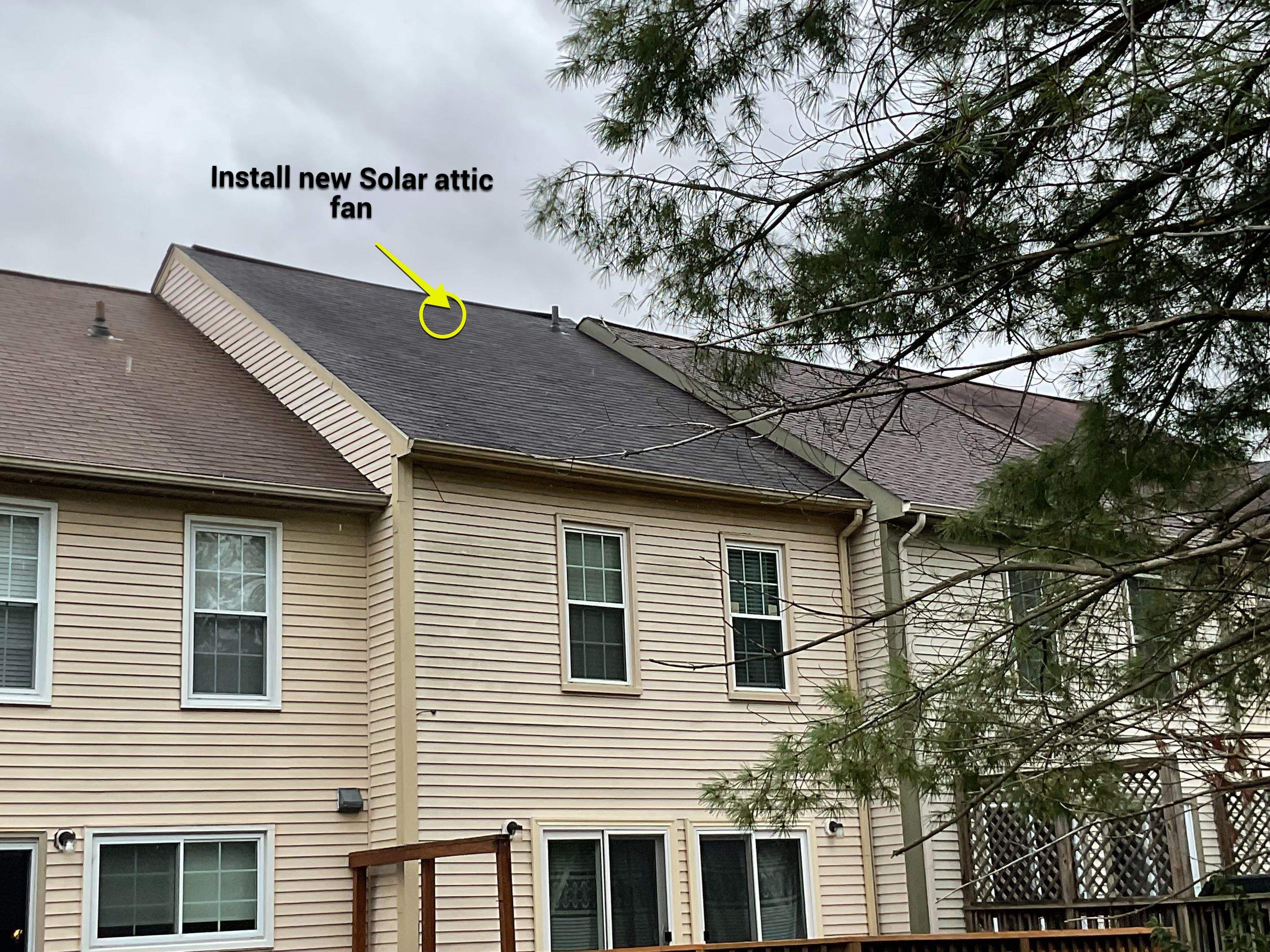 Residential Roofing Repair using Solar Fan by Alpha Design Services