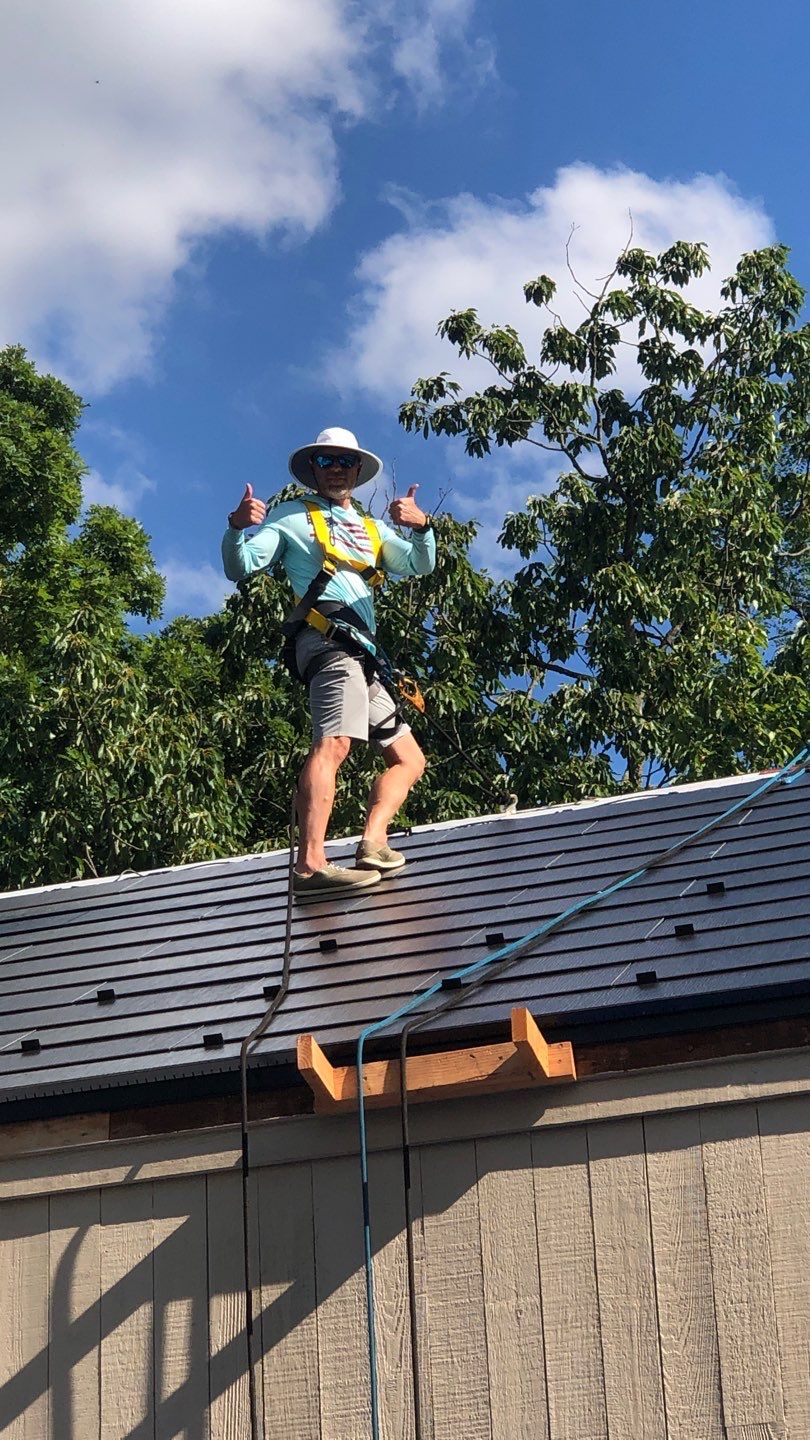 Tesla Solar Roof install Severn River by American Home Contractors