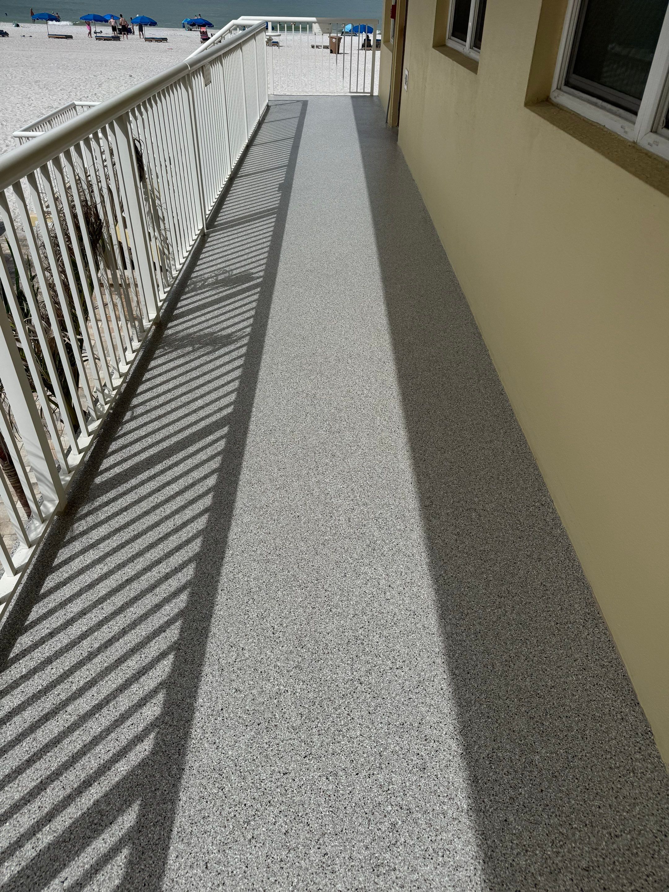 Patio Upgrade with Coyote Flake by Performance Floors & Coating