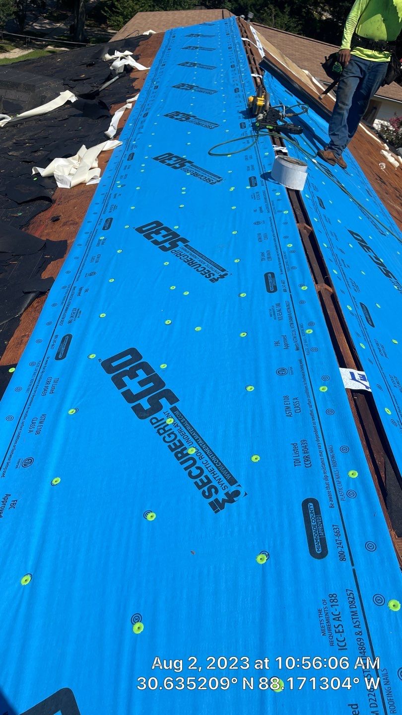 Residential Roofing Installation using Roof Replacement by American Roofing & Construction LLC