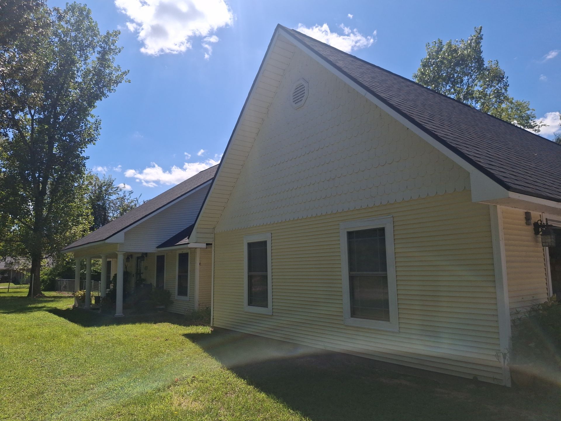 From Aged Yellow to Fresh Green in Frankston, Texas by Quality Coats Painting