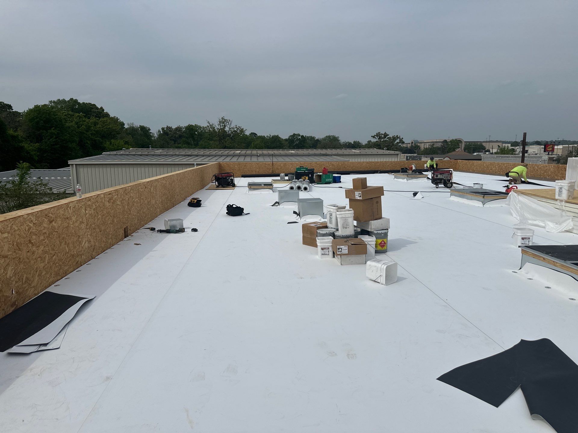 New Build TPO Roof & Metal Wall System – Tyler, TX by All Star Roofing LLC