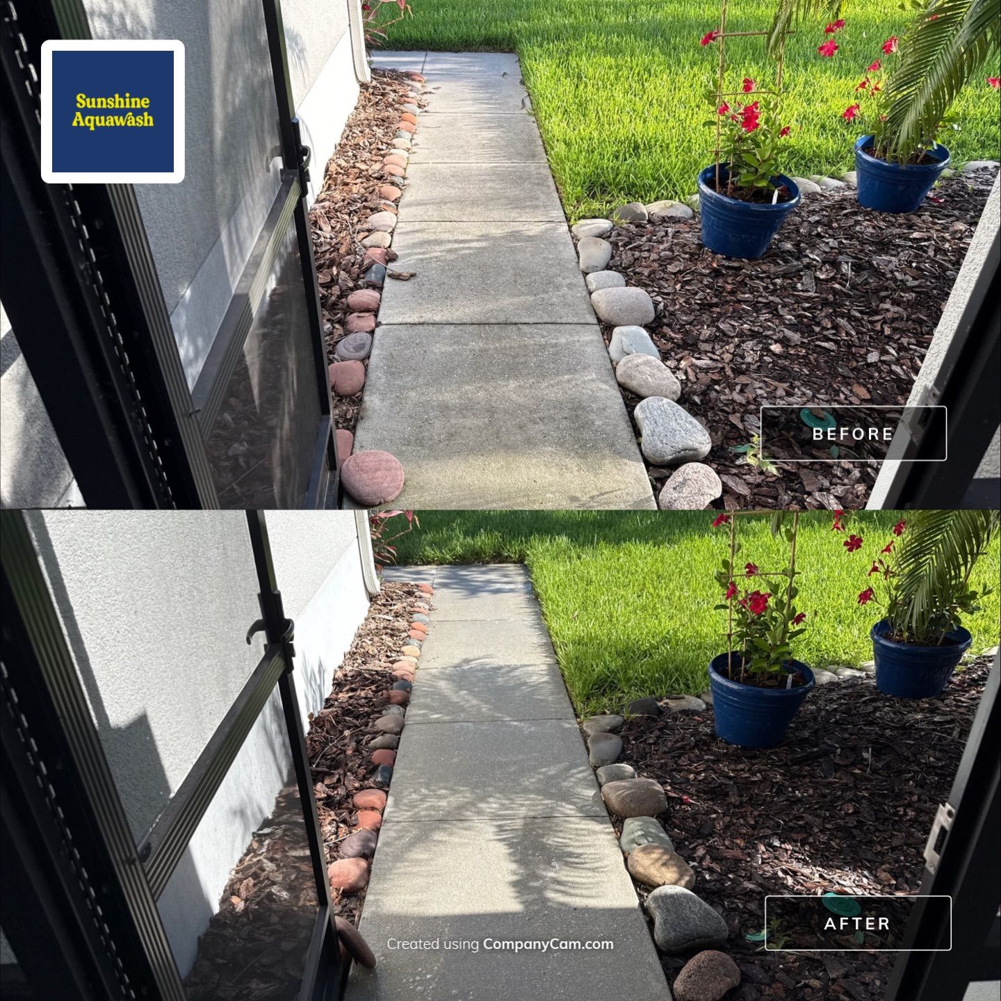 Complete House & Concrete Cleaning in Harrison Ranch Community – Parrish, FL by Sunshine AquaWash