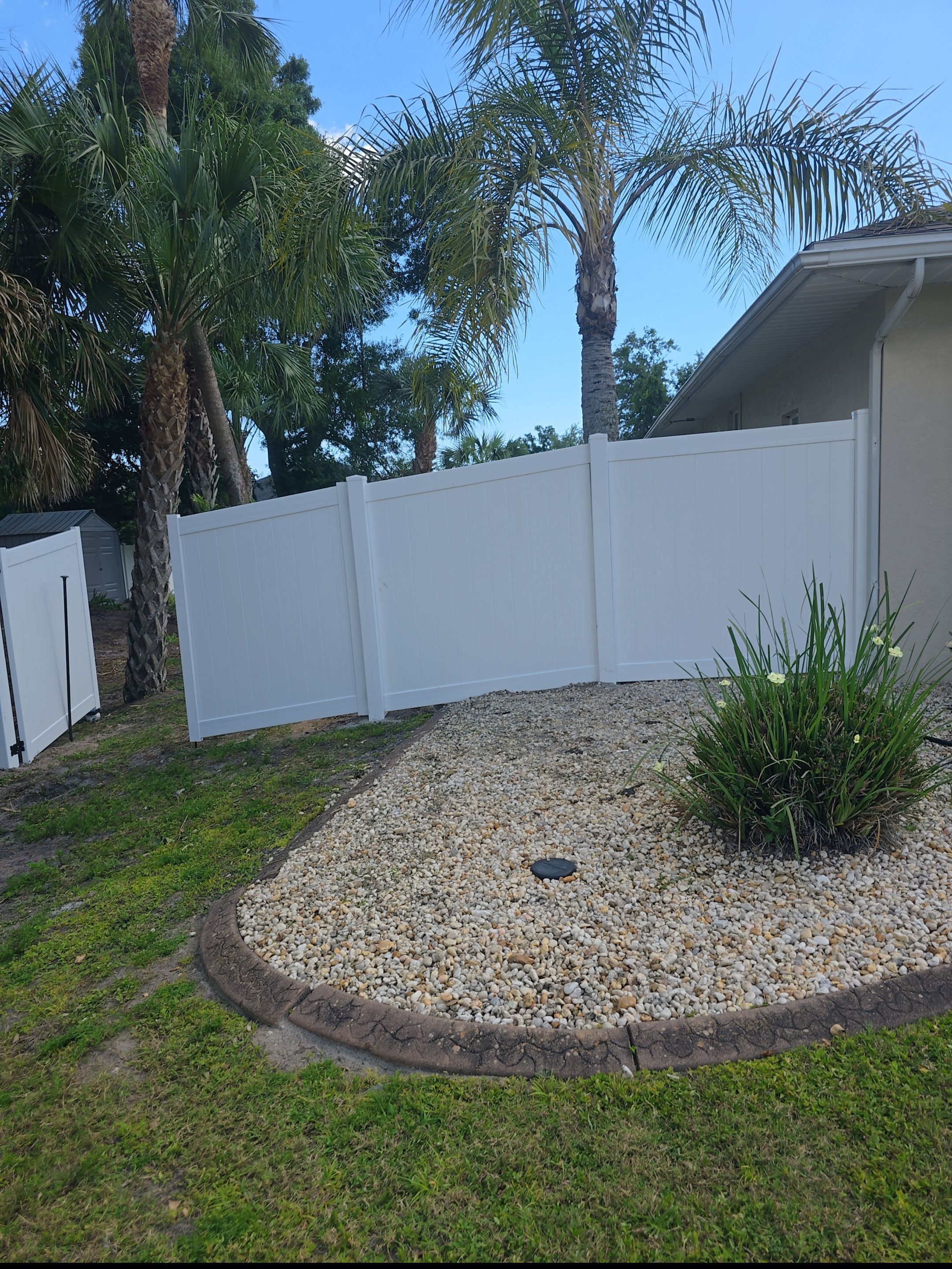 Vinyl Fence Install in North Port by True Fence LLC