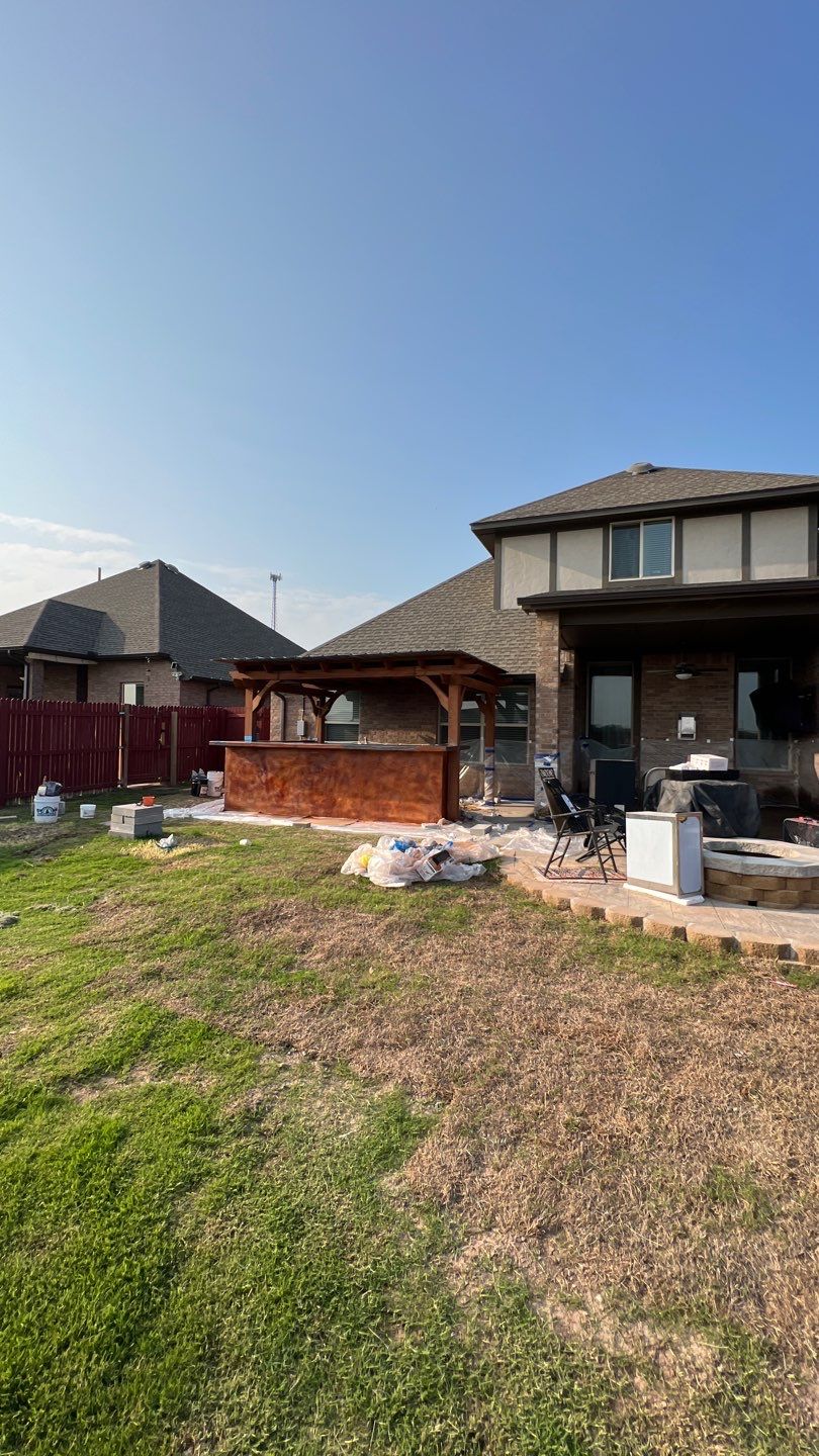 Outdoor kitchen by Clays Services Inc