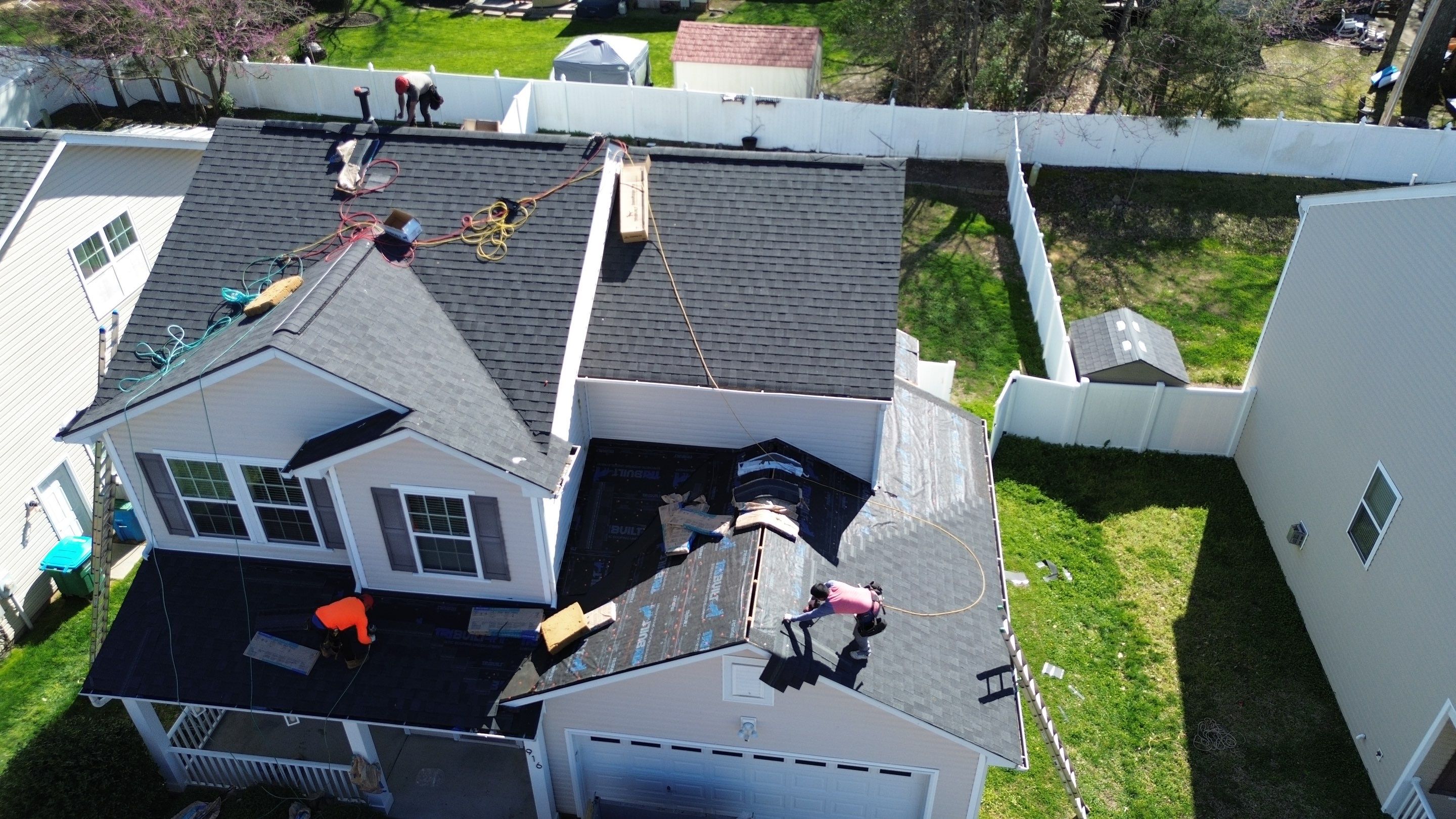 Roof replacement by hail damage by Just Brilliant Restoration JBR
