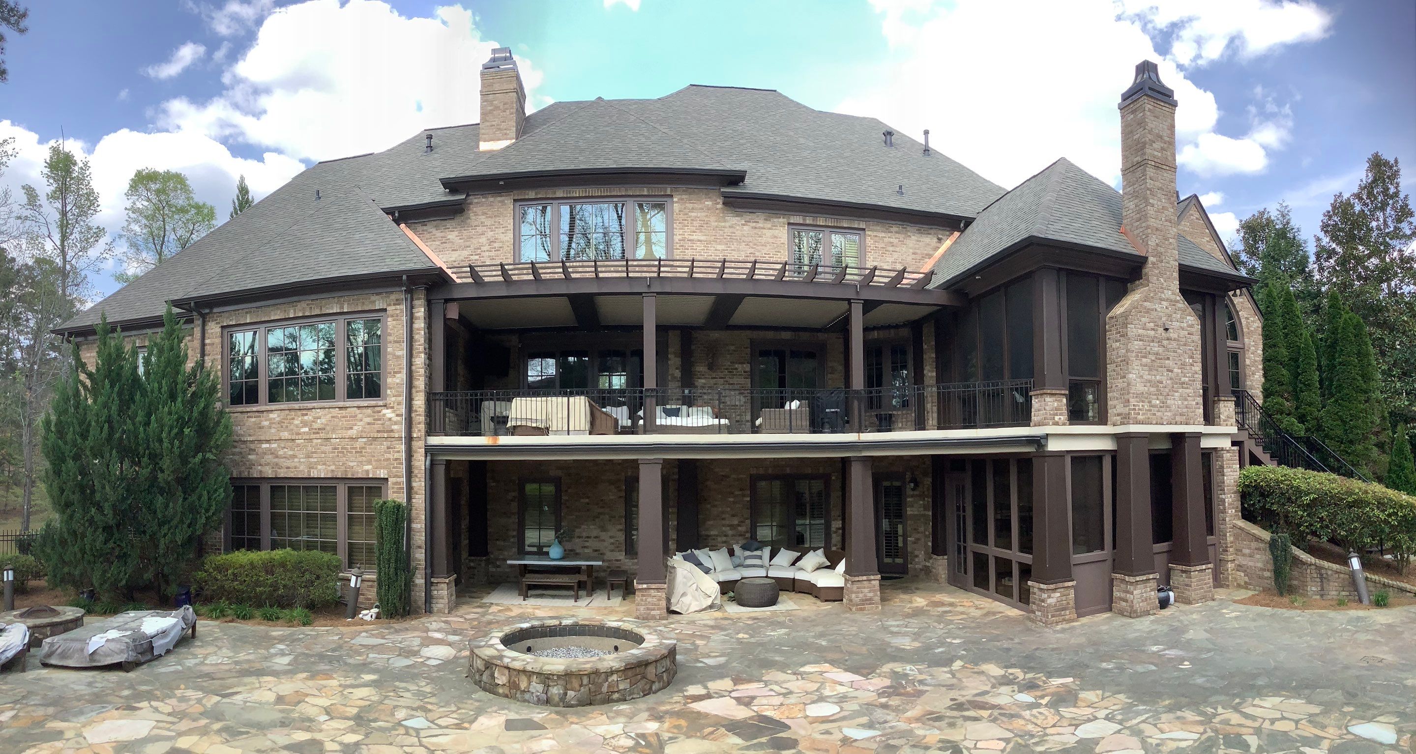 Exterior Painting and Trim Refresh for Large Brick Residence in Suwanee by Swift Home Renovations 