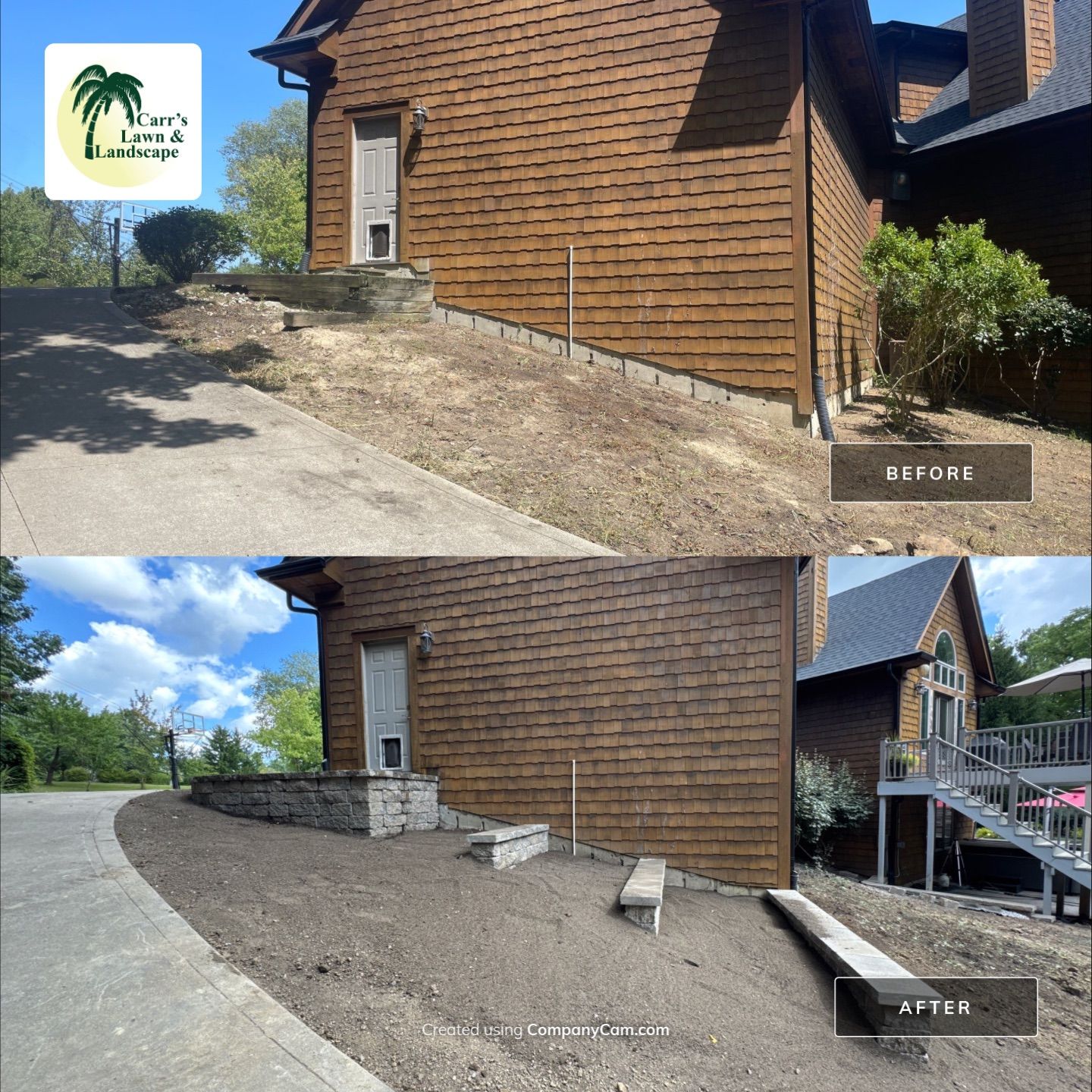 Project in Fort Wayne by Carrs lawn and landscape