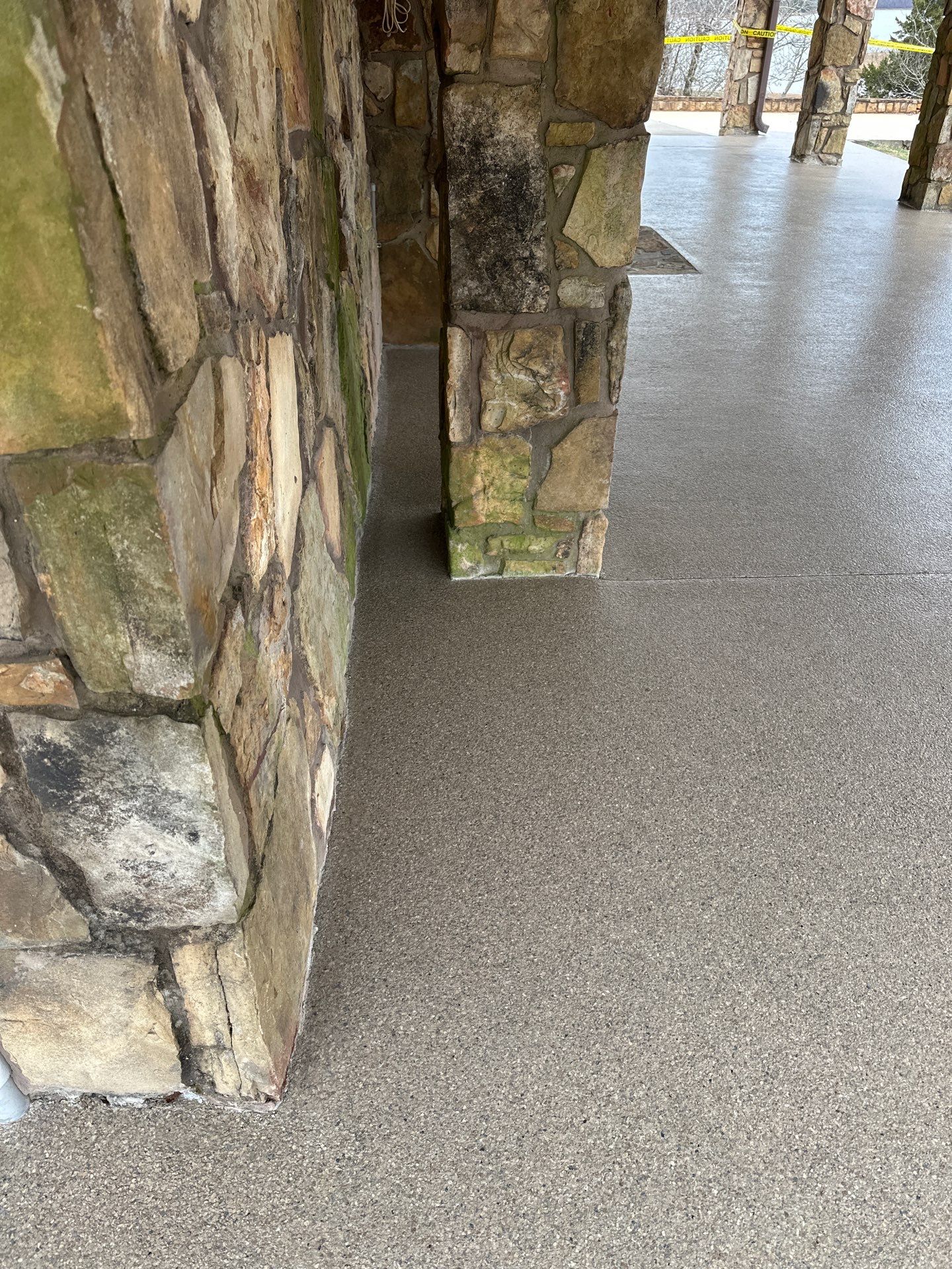 Back Patio using Obsidian by Elite Floor Solutions