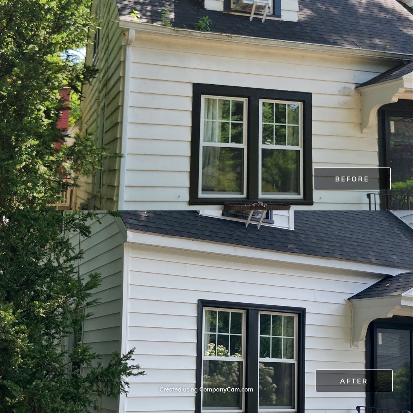 Siding using Cert. Cedar Impressions D/7 Perfection Straight Bottom, White by DiGiorgi Roofing and Siding Inc