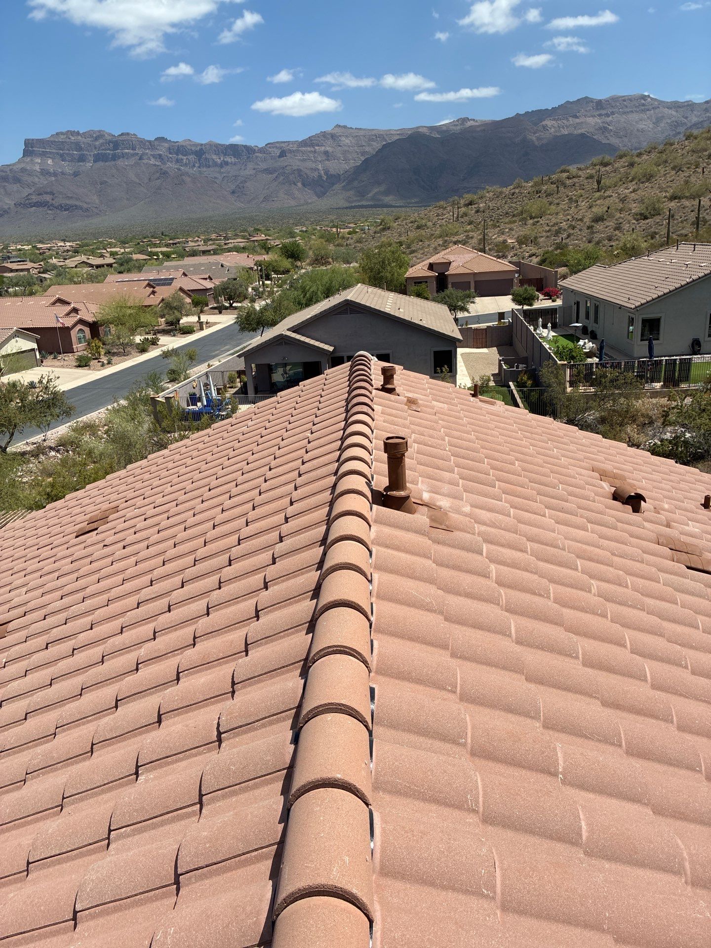 Tile Reset using Concrete Tiles in Gold Canyon by Weather-Tite Roofing