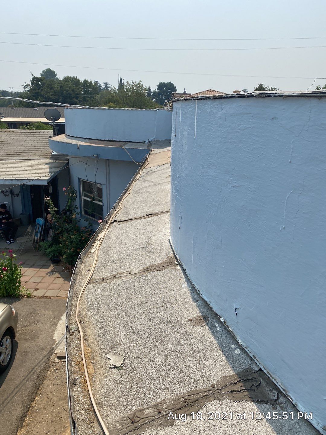 Residential Roofing Installation using Spray foam roofing insulation and General Coatings acrylic coatings by Straight Edge Roofing Inc
