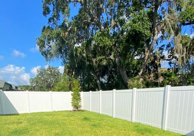 Vinyl Fence Installation using Vinyl Privacy Fence 
