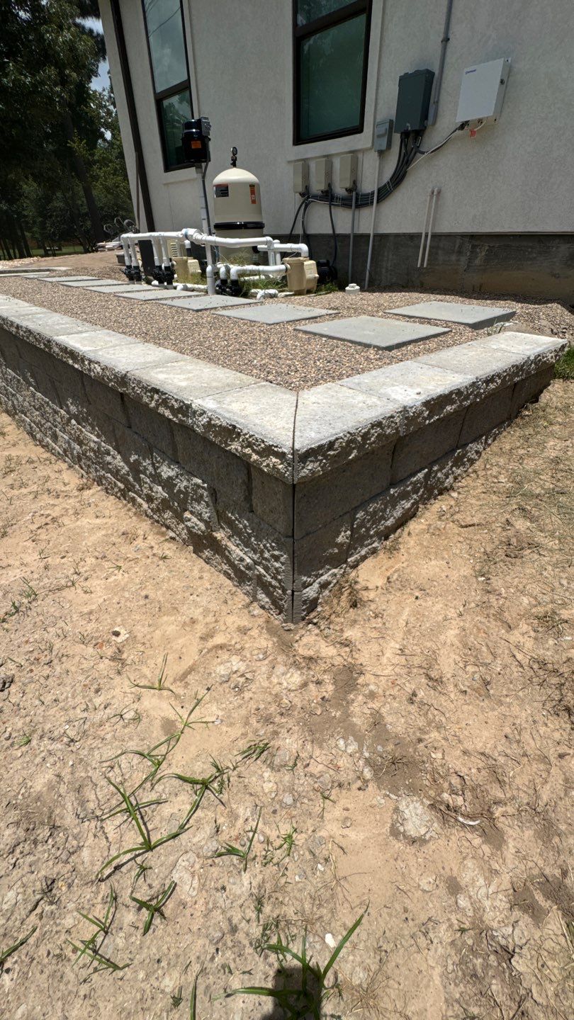 🏡 Duane’s Complete Retainer Wall & Hardscape Walkway by Texas Urban Elements