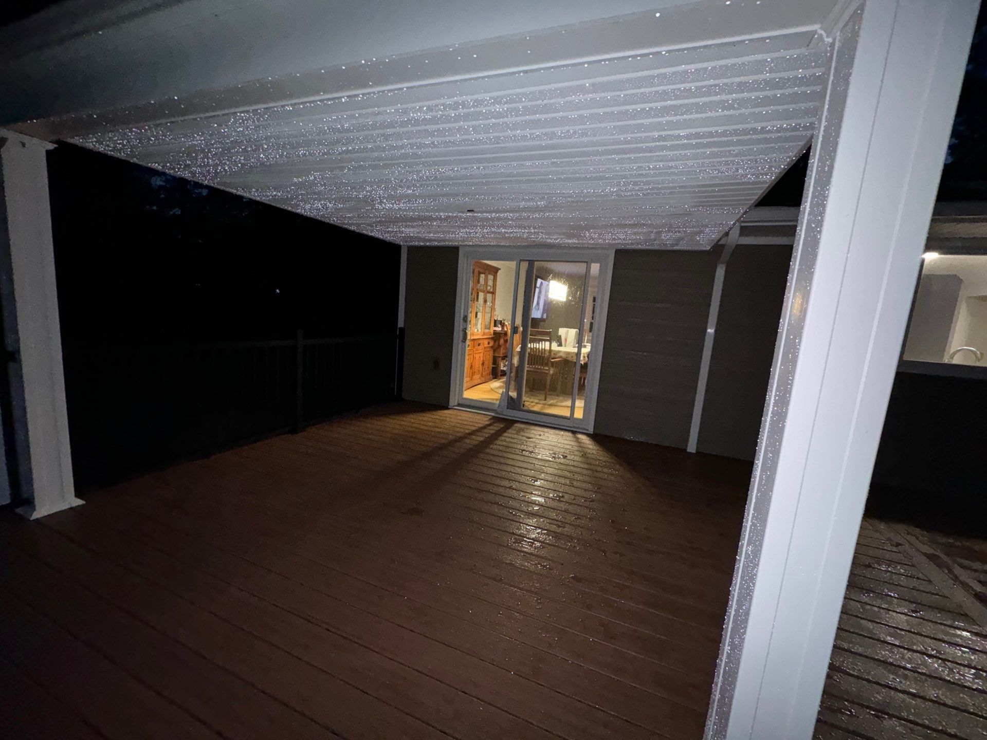 New Deck using Trex Tiki Torch  by deck guardian