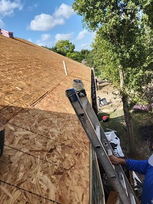 Residential Roofing Installation using Owen's Corning Duration (Lifetime) Shingles