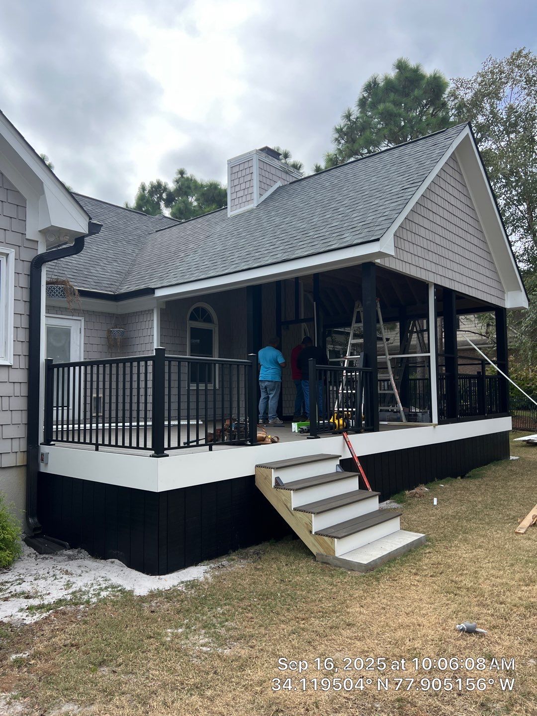 Back Porch Addition in Beau Rivage  by RGR Construction and Roofing, LLC