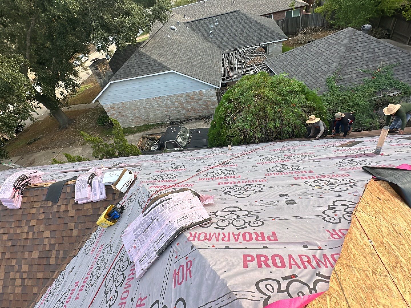 Residential Roofing Installation using Owen's Corning Duration (Lifetime) Shingles by Roof Repair Company