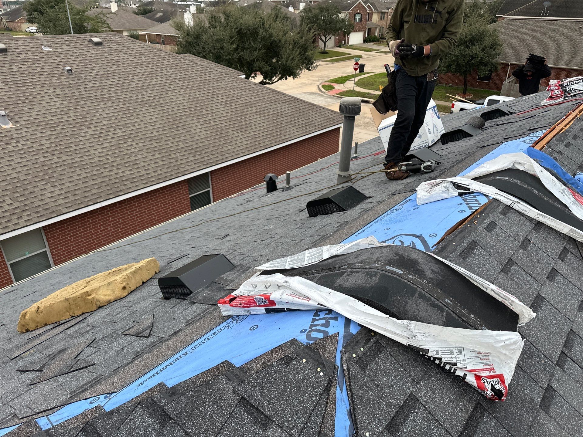 Project in Houston by Motion Roofing