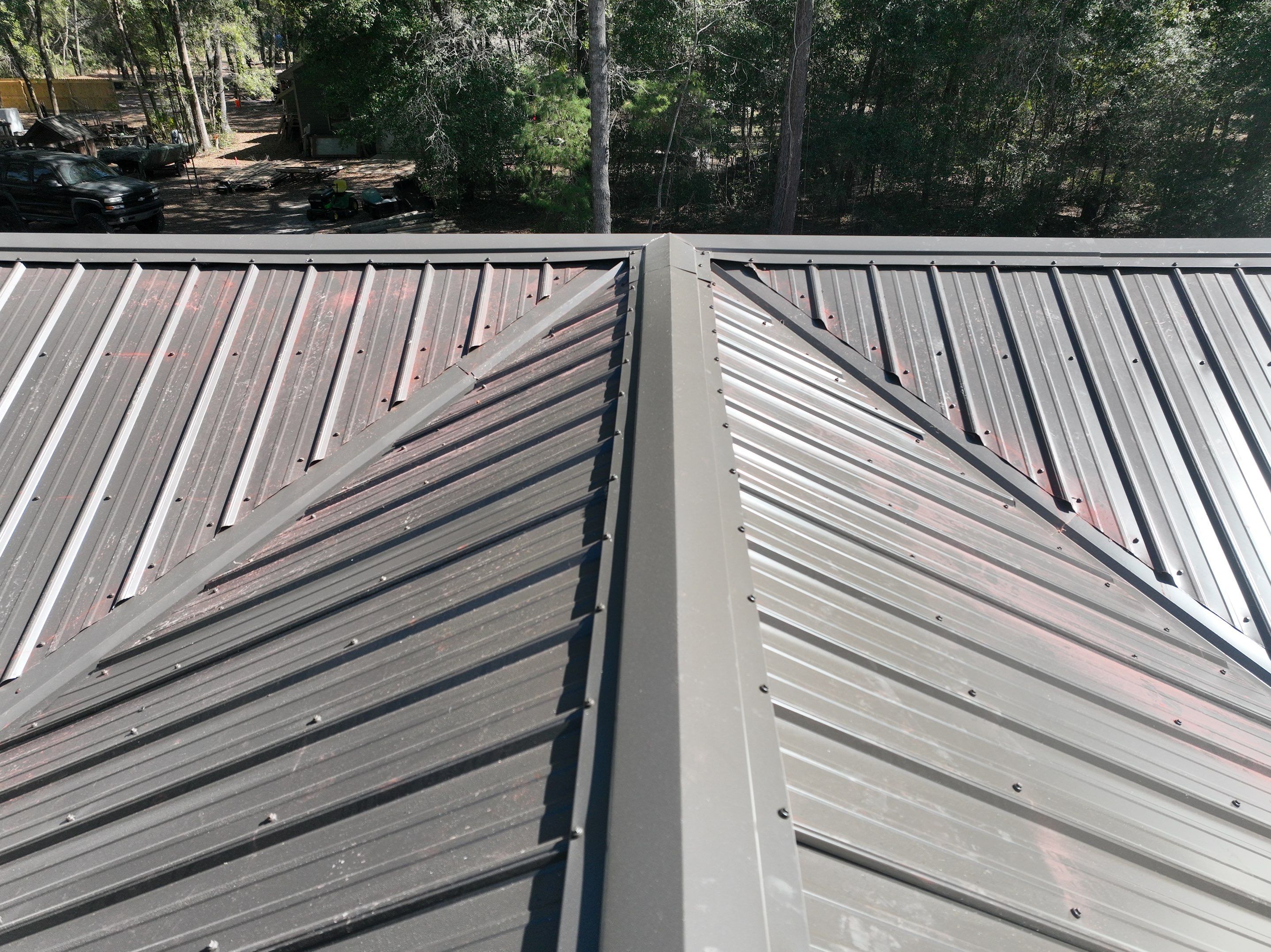 Taupe Exposed Fastener by Reimagine Roofing