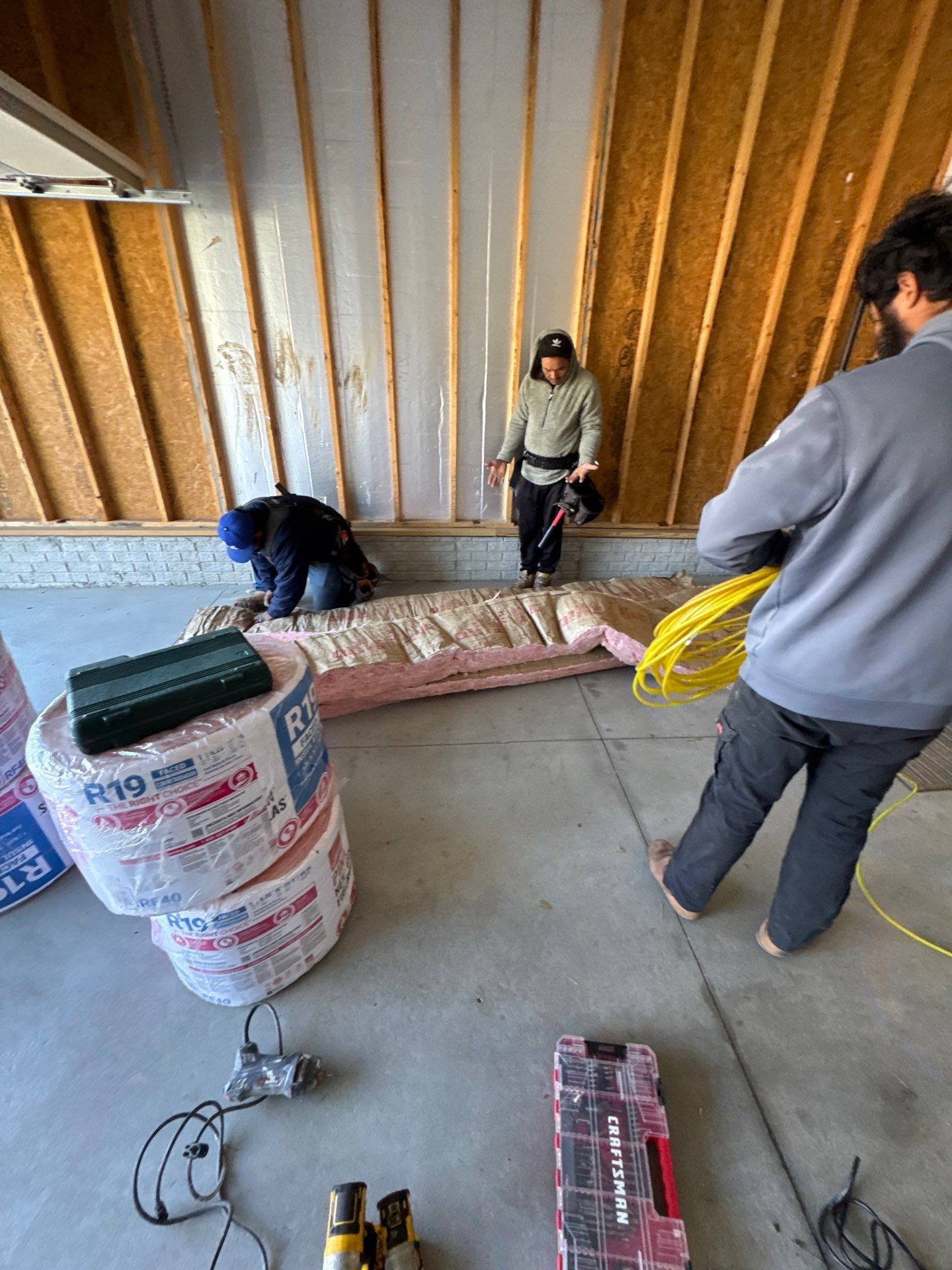 Residential Garage Insulation and Sheetrock Installation – Omaha, NE Project by Crows Roofing LLC