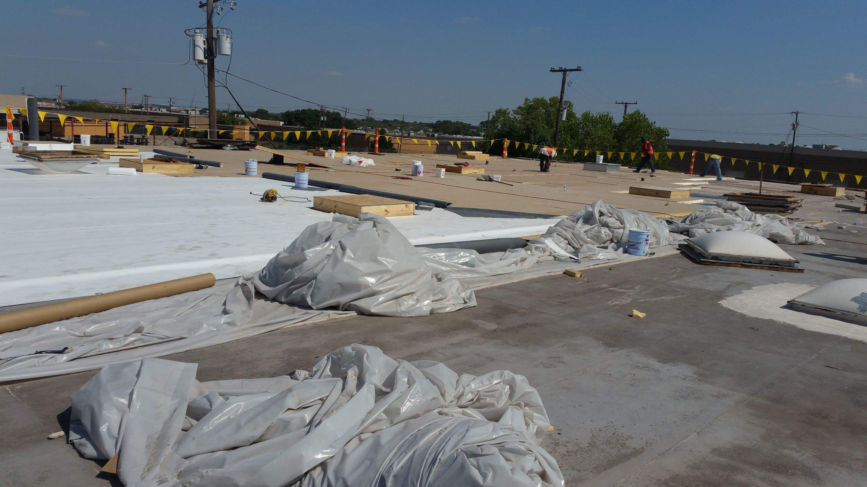 Massive Storm Damage Project - Factory in Arlington by First United Roofing & Construction