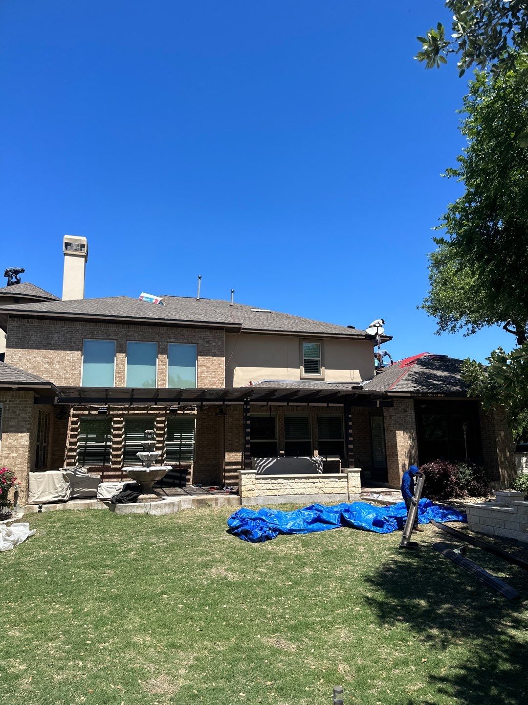 Residential Roof Replacement using GAF - HDZ - Weathered Wood by Action Exteriors Austin