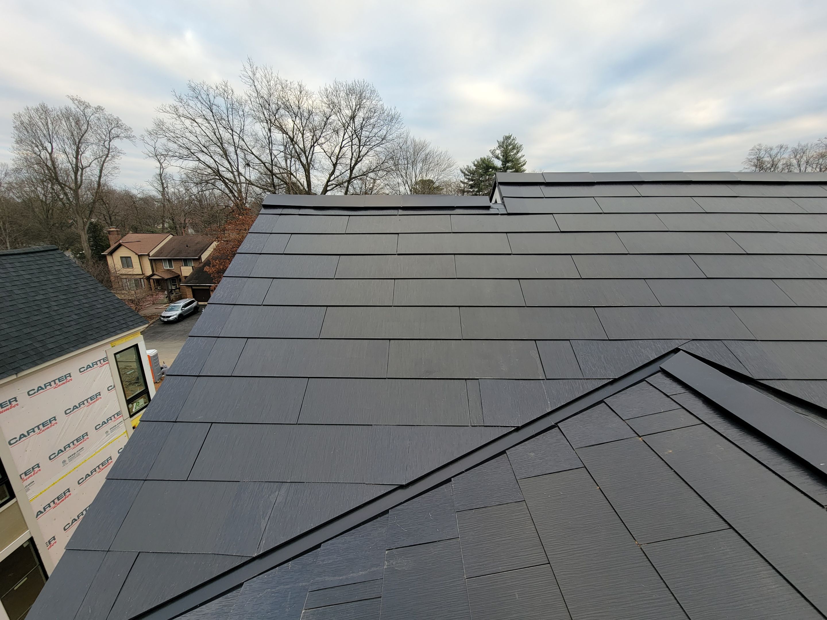 New Construction Tesla Solar Roof by American Home Contractors