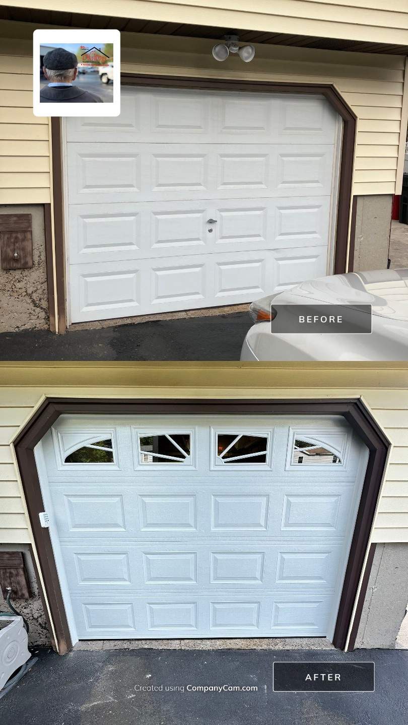 Replacement Garage Door by DiGiorgi Roofing and Siding Inc