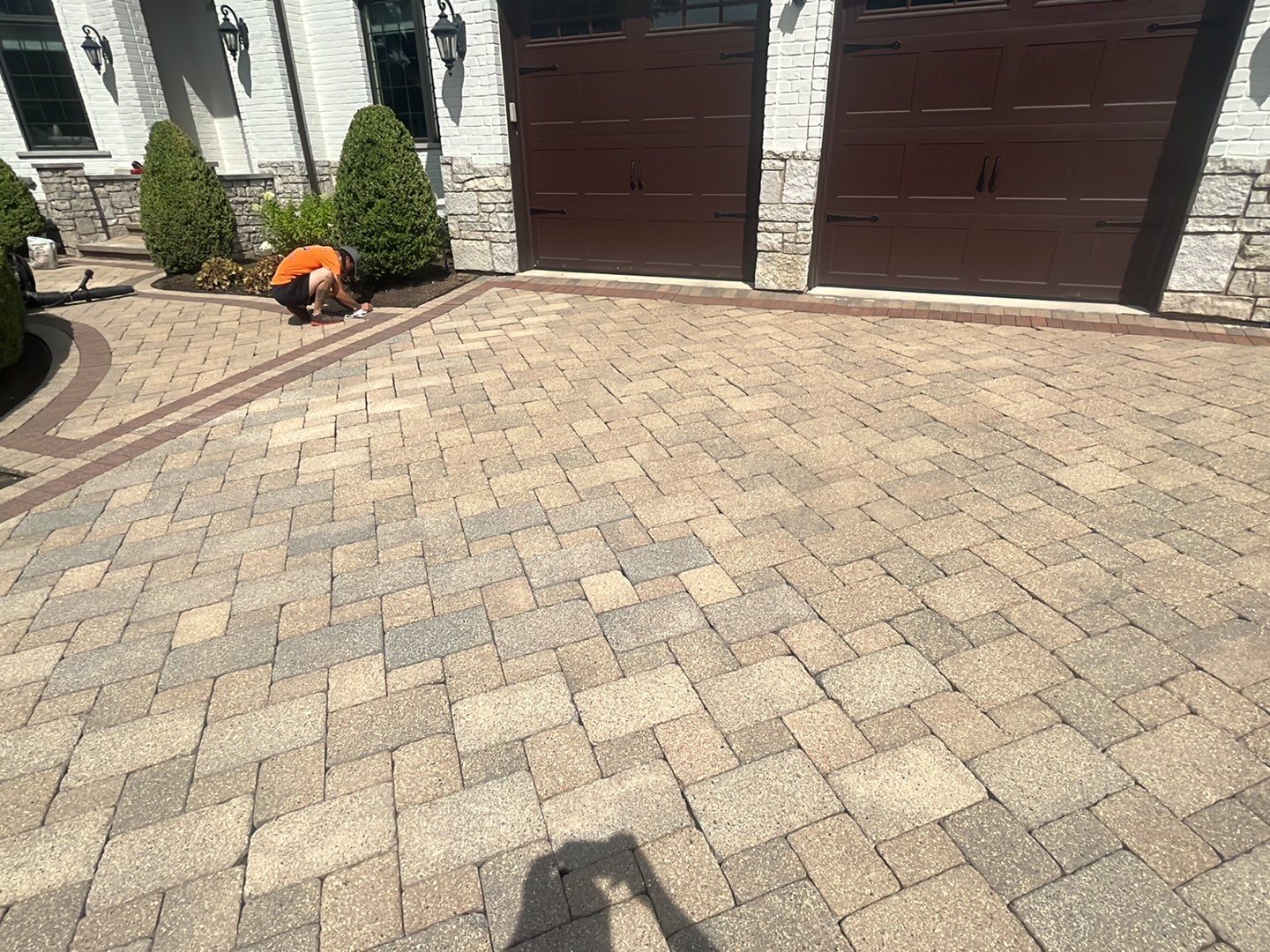 Brick paver clean, sand and seal.  using Surebond SB-1300 by Northern Power Washing LLC.