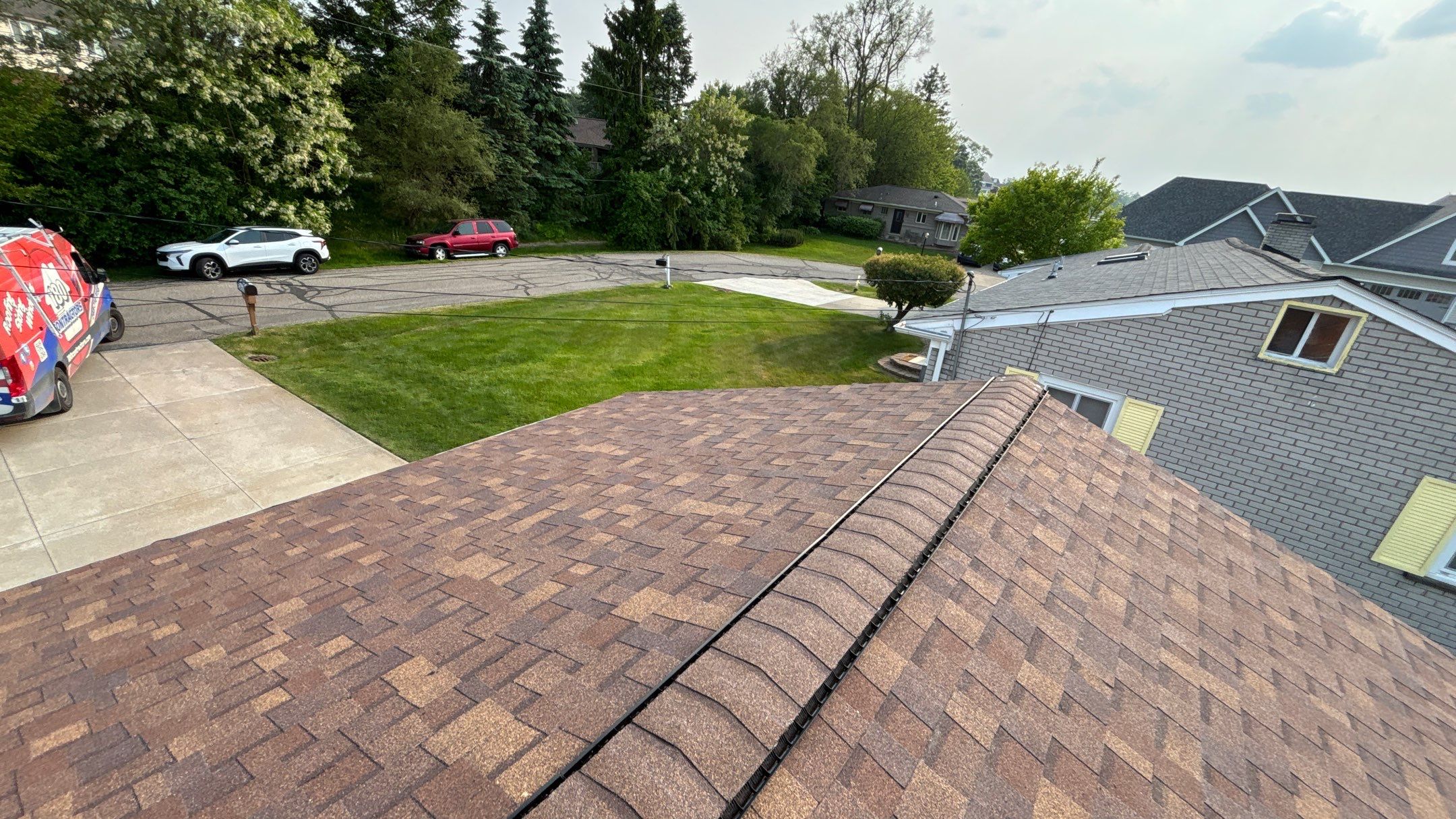 Roof Replacement using Owens Corning Desert Rose by 180 Contractors