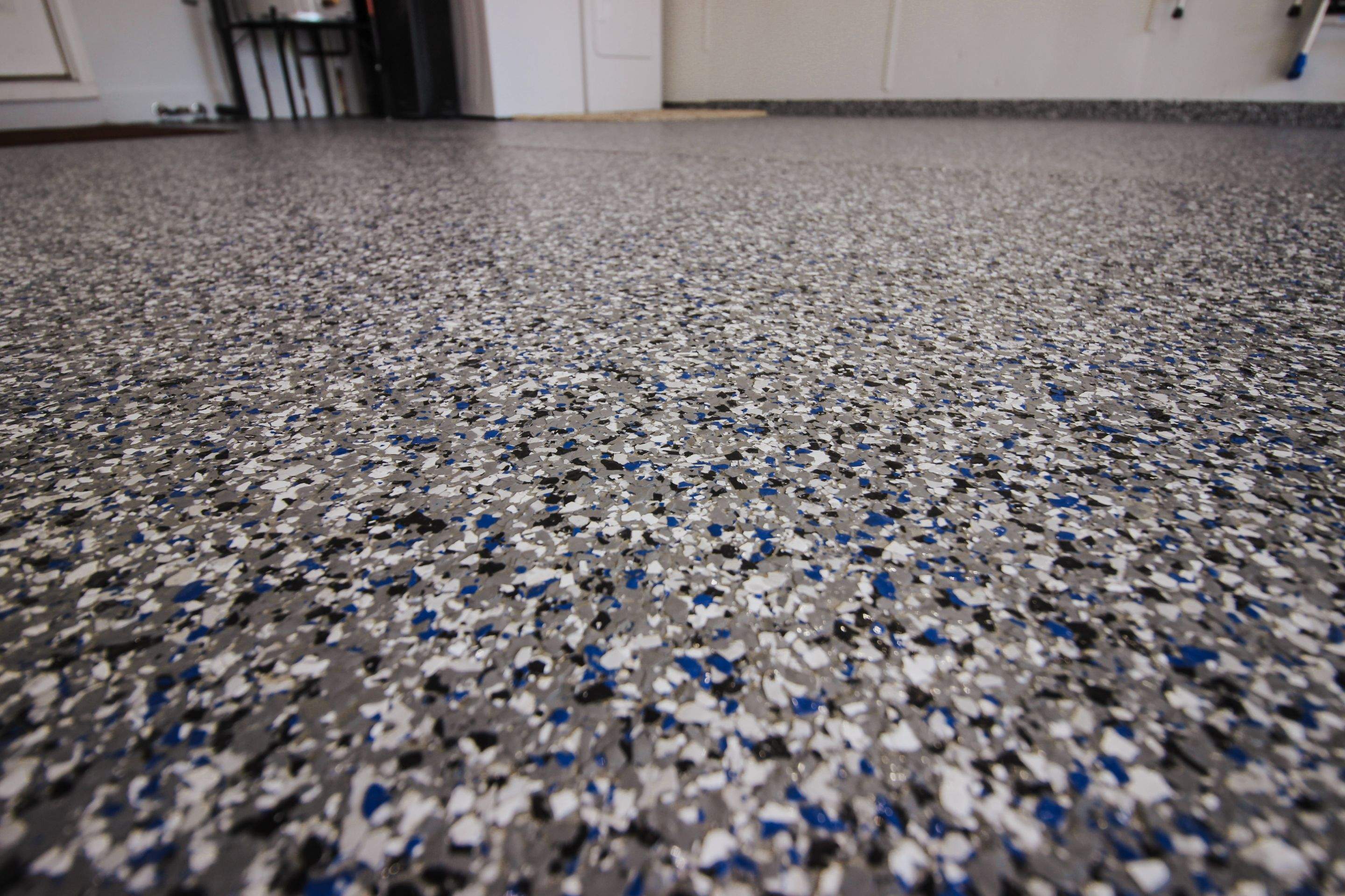 Garage Floor using Galaxy Blue by Your1DayFloor.com