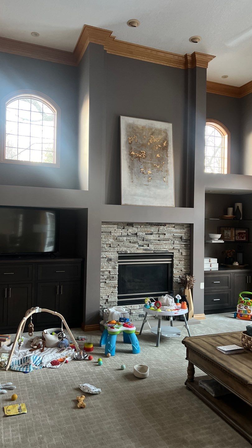 Interior repaint  by Cutting edge painting 