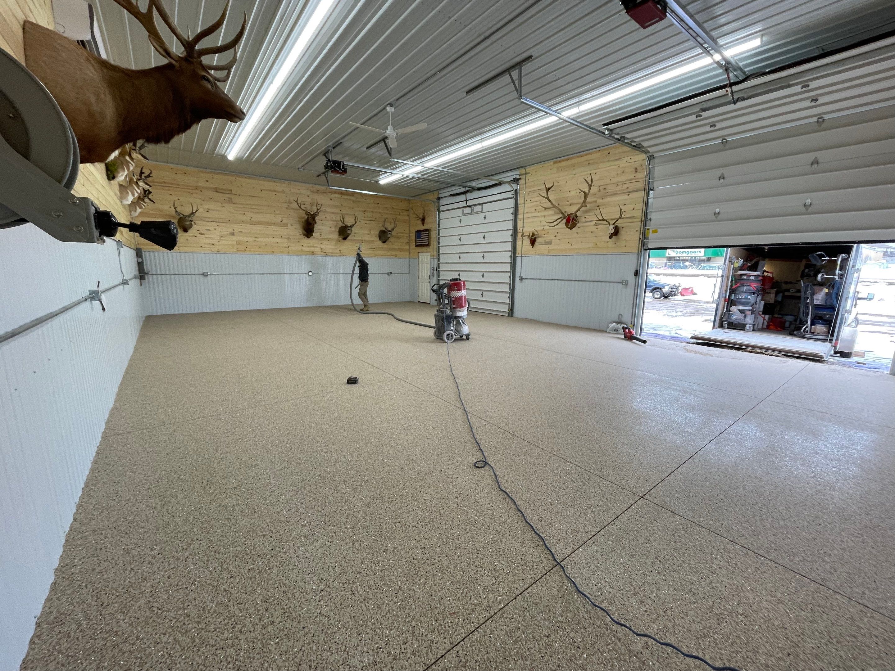 Garage using Pecan by Select Painting, Coatings & Garage Cabinets