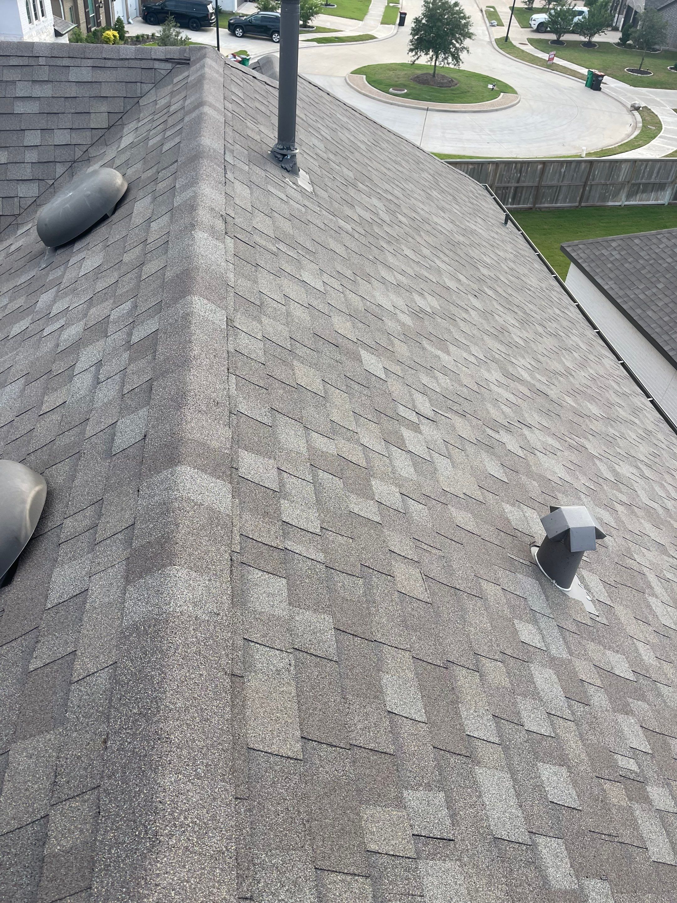 Hail Damage using Owen's Corning Duration (Lifetime) Shingles by Roof Repair Company