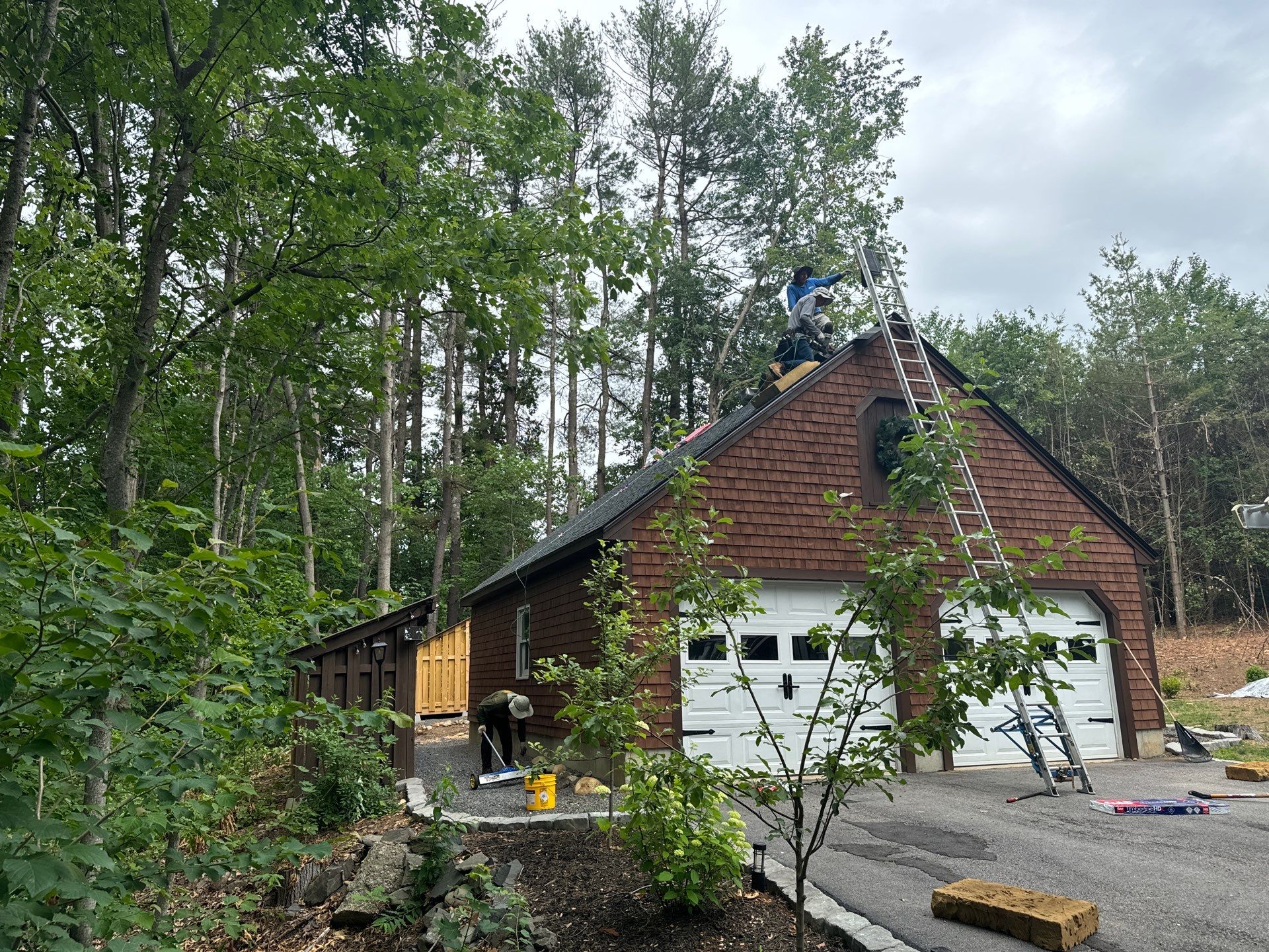 Garage Roof in South Berwick, ME by Tall pine roofing