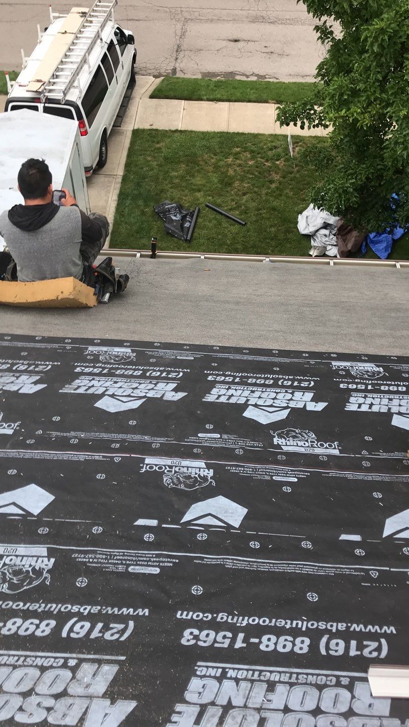 Residential Roof Replacement using Owens Corning Duration, Colonial Slate by Absolute Roofing and Construction