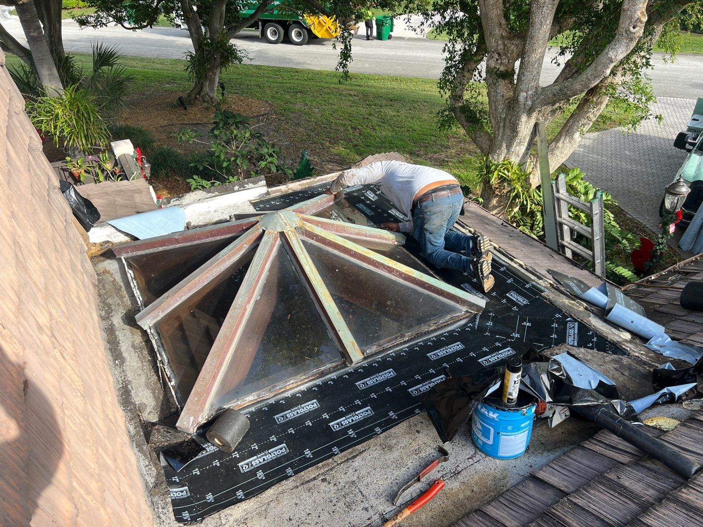 Gatehouse Rd., Sea Ranch Lakes, FL (Skylight Repair) by G&J Roofing 