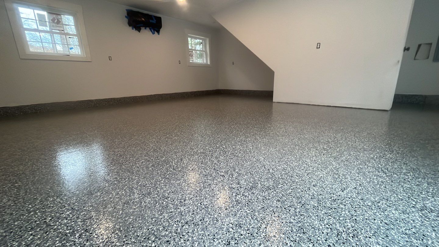 Basement in Sutton, MA 01590 by Symphony Concrete Coatings