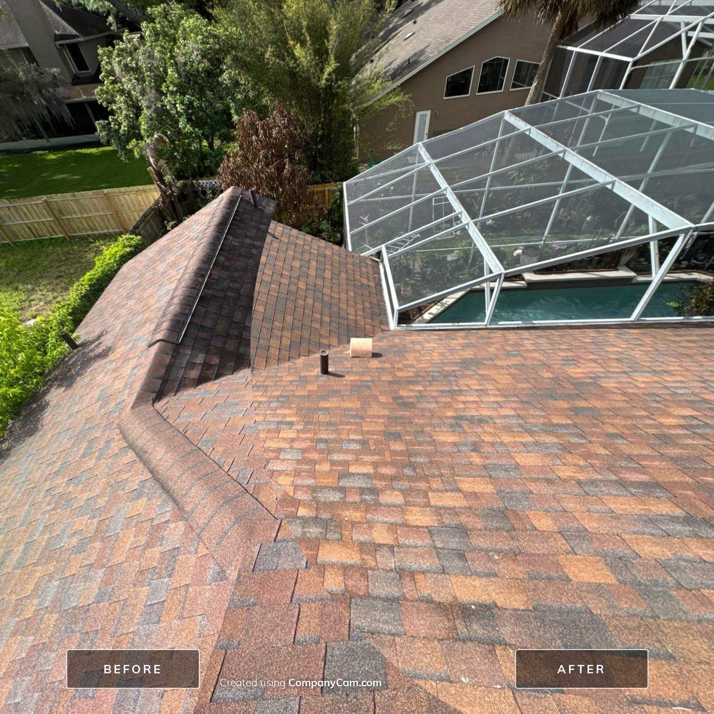 Shingle Roof Debris Removal and Cleaning by Mallard Systems