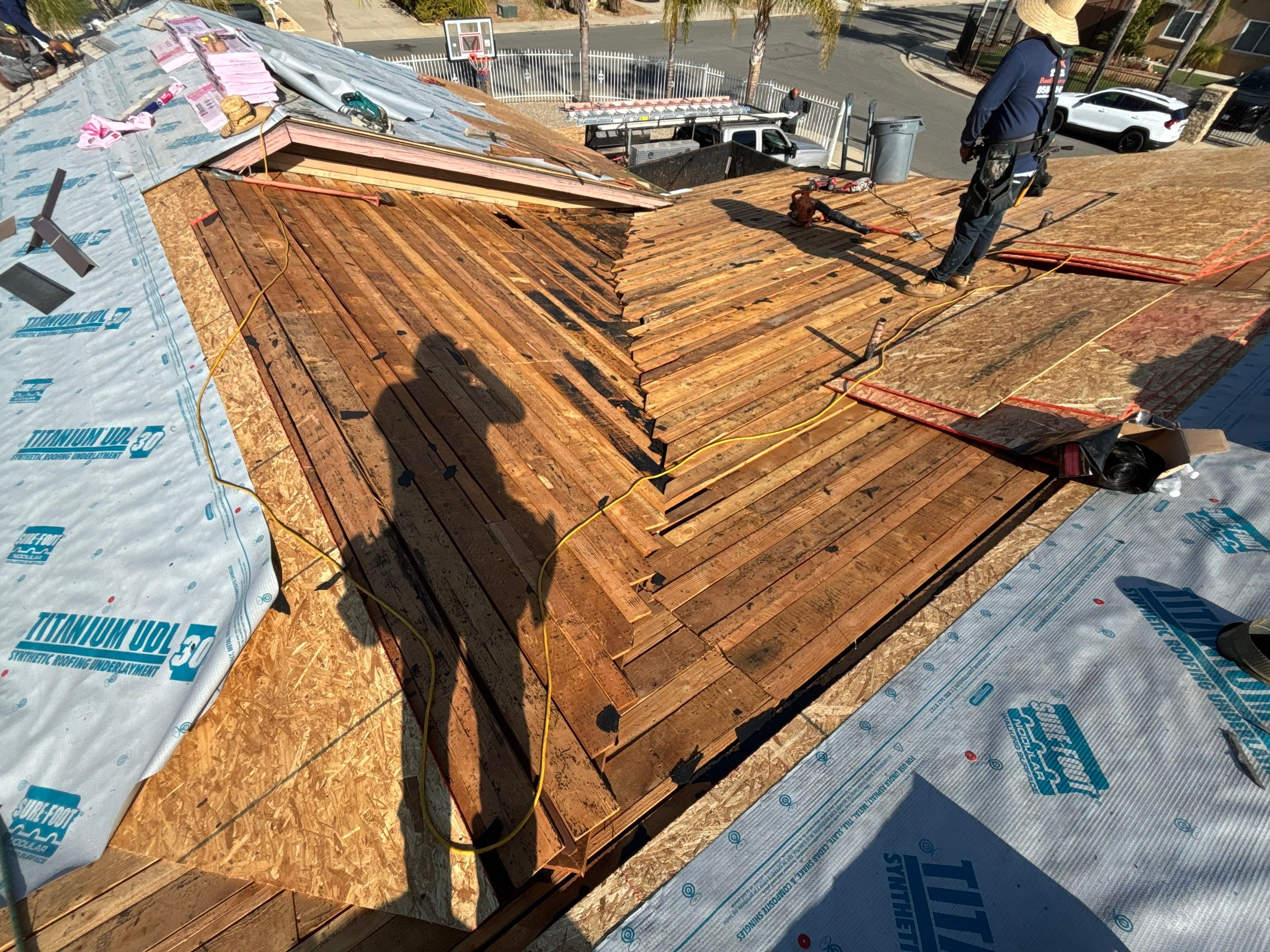 Escondido Shingle Roof Replacement & Torch-Down Patio Roof by Zenith Roofing Services 
