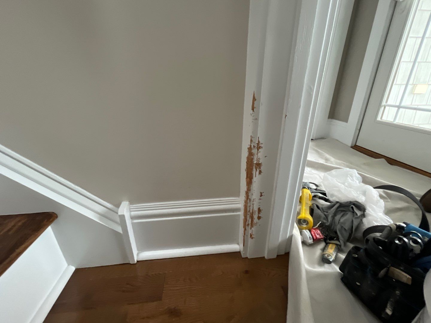 Front Door Transformation: Front Weathered to Bold & Beautiful by Fresh Coat Works LLC