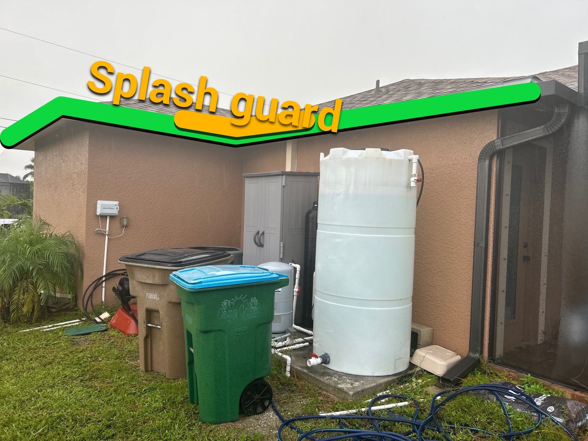 Linen seamless gutters and downspouts installation in Sarasota, FL by Gutter Professors